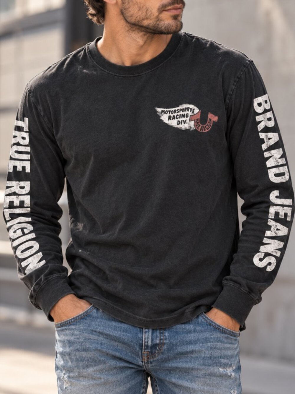 True Religion Racing Shirt SMALL